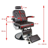 ActivShop GABBIANO FOTEL BARBERSKI IMPERIAL BRĄZOWY